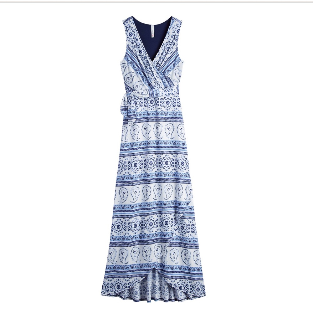 Gilli - Jaydin Jersey Faux Wrap Maxi Dress